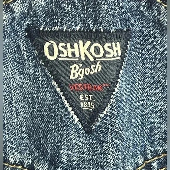 Oshkosh b’Gosh Denim & Co Toddler Overalls Blue VestBak Size 4T - Picture 7 of 11